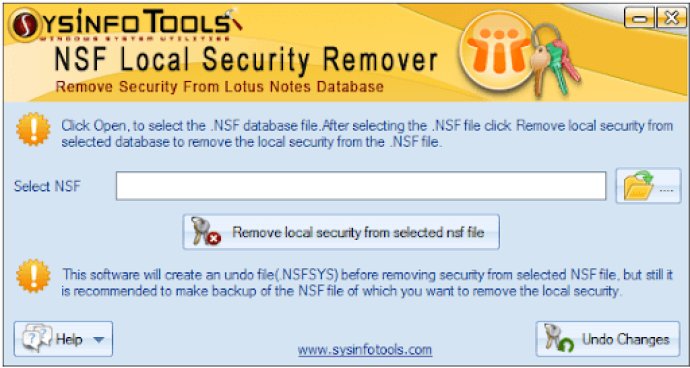 Sysinfo NSF Local Security Remover