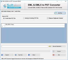Softaken EML to PST Converter