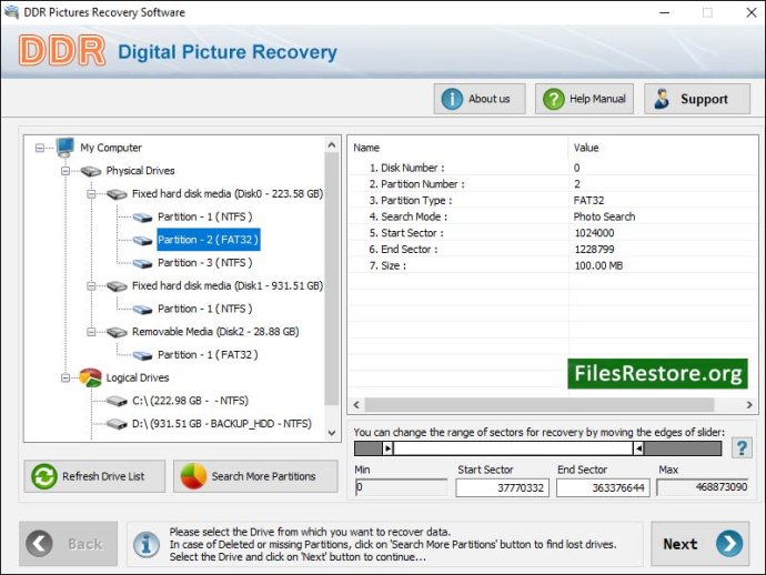 Digital Image Rescue Tool Digital Image Rescue Tool
