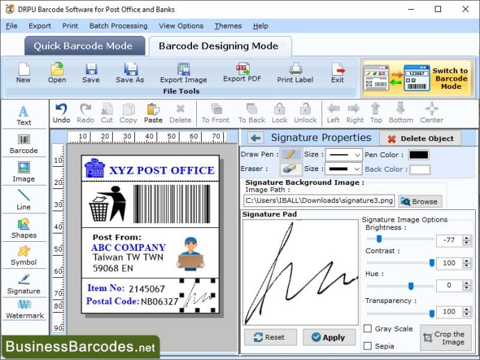 Barcode Maker for Post Office Barcode Maker for Post Office