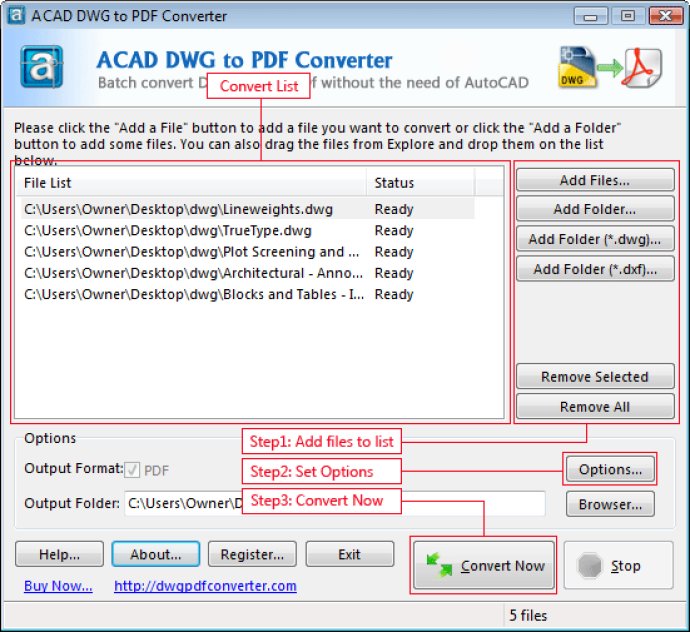 AutoCAD DWG to PDF Converter 2015