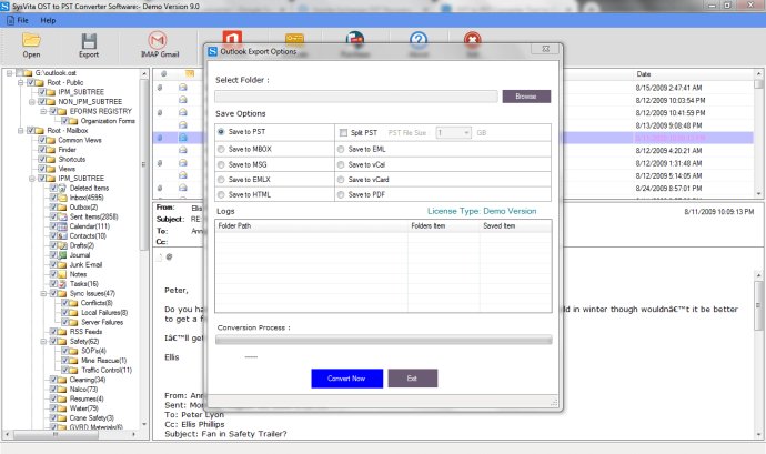 Sysvita OST to PST Converter