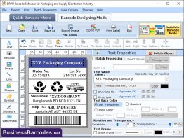 Distribution Barcode Label Application