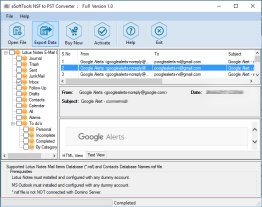 NSF to PST Tool