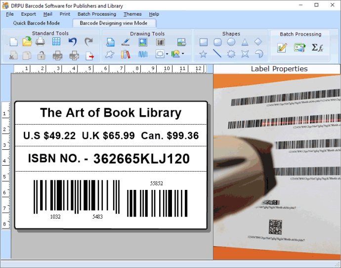 Excel Barcode Maker for Library Books