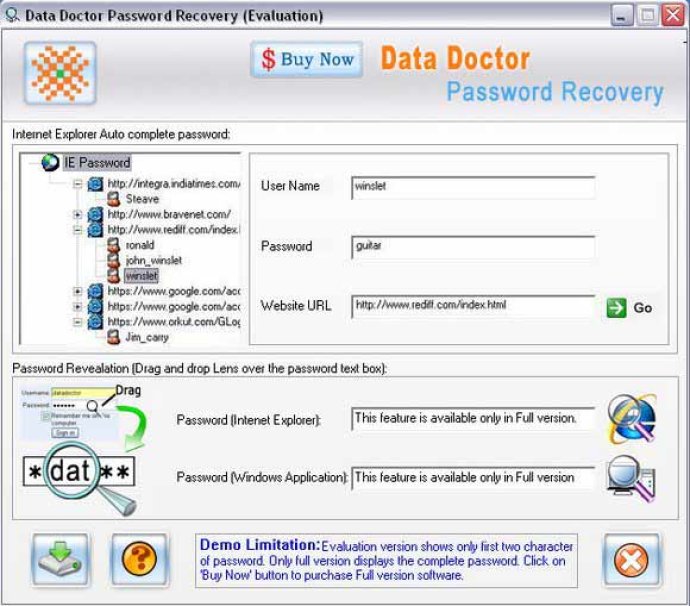 IE Password Viewer Utility