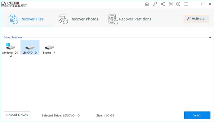 Remo Recover Windows Basic