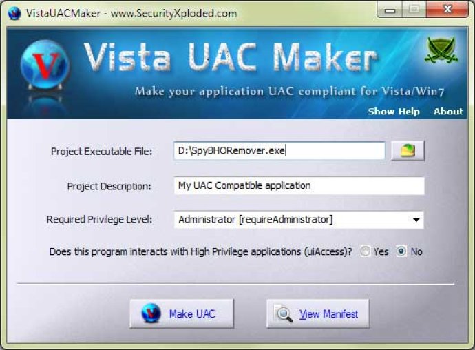 Vista UAC Maker