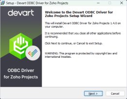 Zoho Projects ODBC Driver by Devart