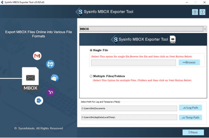 Sysinfo MBOX Exporter