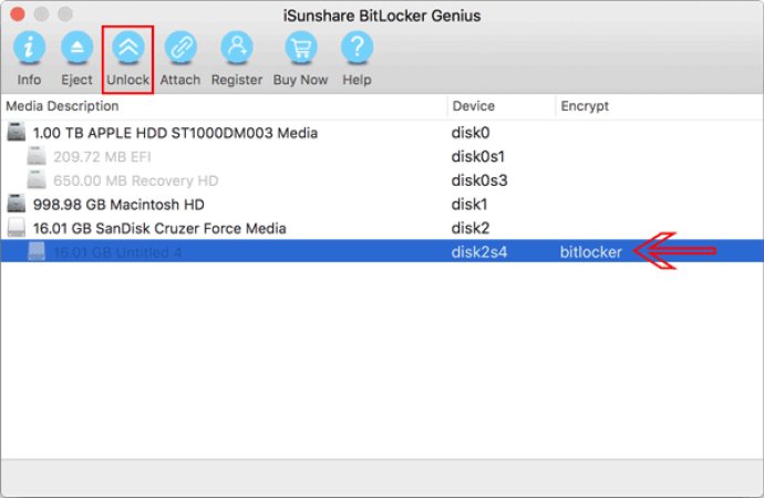 iSunshare BitLocker Genius for Mac