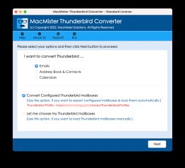 MacMister Thunderbird Converter