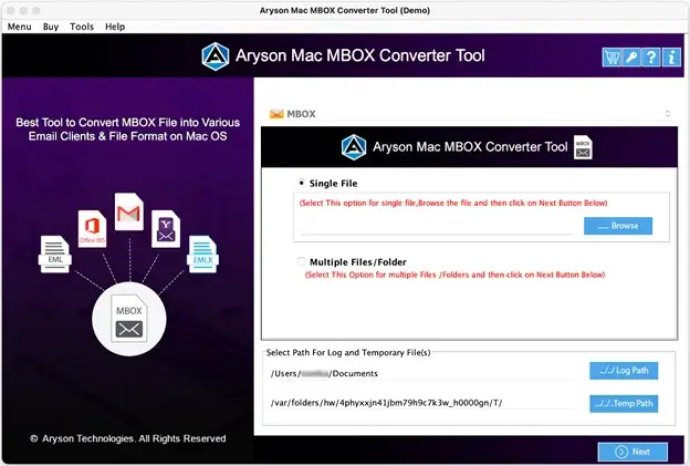 Aryson Mac MBOX Converter