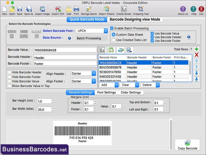 Mac Barcode Label Maker