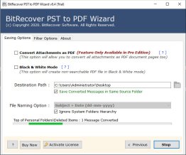 BitRecover PST to PDF Wizard