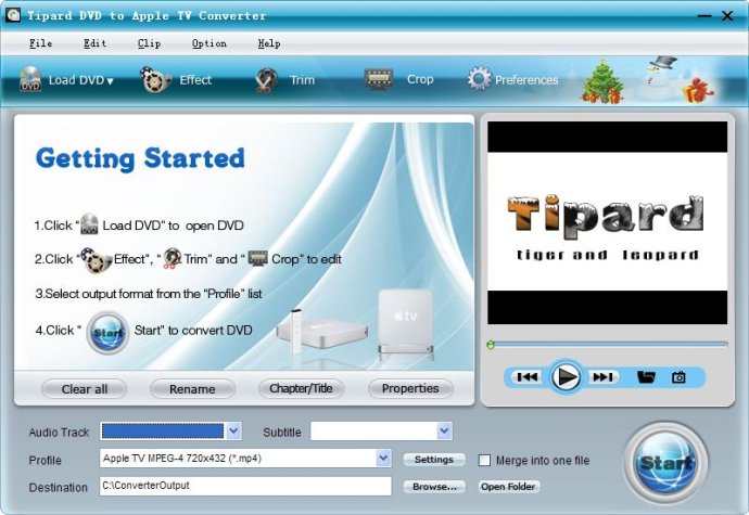 Tipard DVD to Apple TV Converter