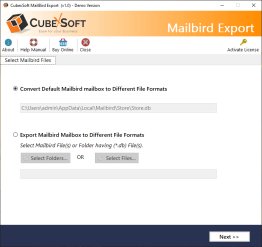 CubexSoft Mailbird Converter