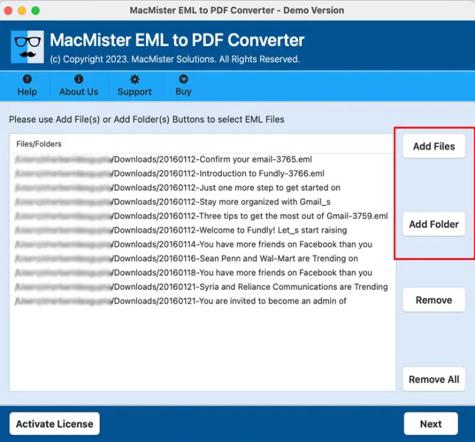 EML File Backup to PDF on Mac EML File Backup to PDF on Mac