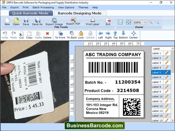 Barcode for Distribution Industry