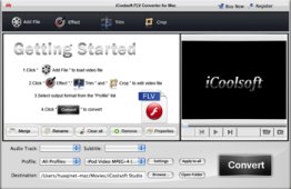 iCoolsoft FLV Converter for Mac