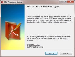 PDF Signature Signer