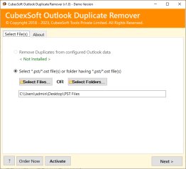 CubexSoft Outlook Duplicate Remover