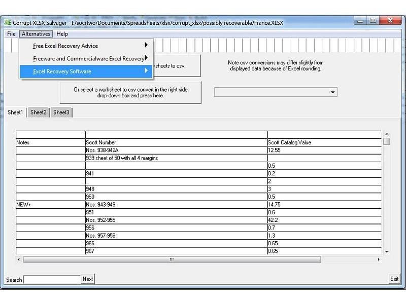 Corrupt Xlsx Salvager - Download & Review