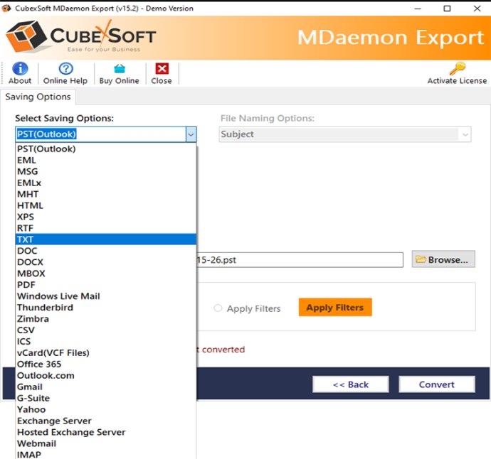 CubexSoft MDaemon Export