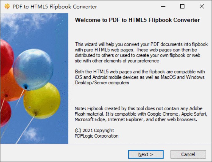 PDF to HTML5 Flip Book Converter