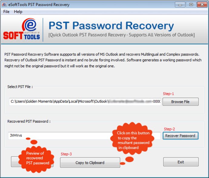 eSoftTools PST Password Recovery