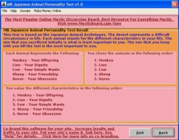 MB Japanese Animal Personality Test