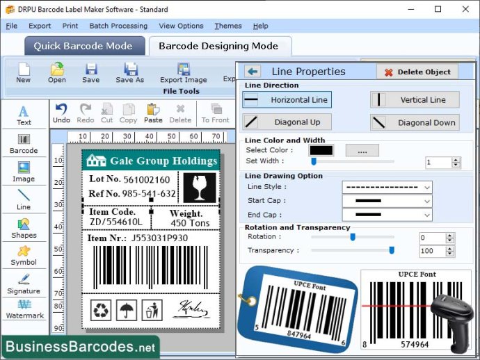 UPCE Barcode Label Software UPCE Barcode Label Software