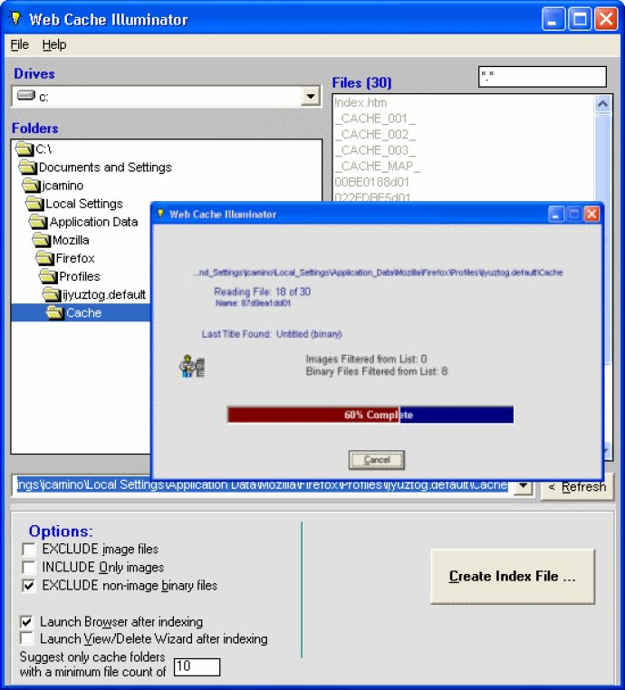 Web Cache Illuminator