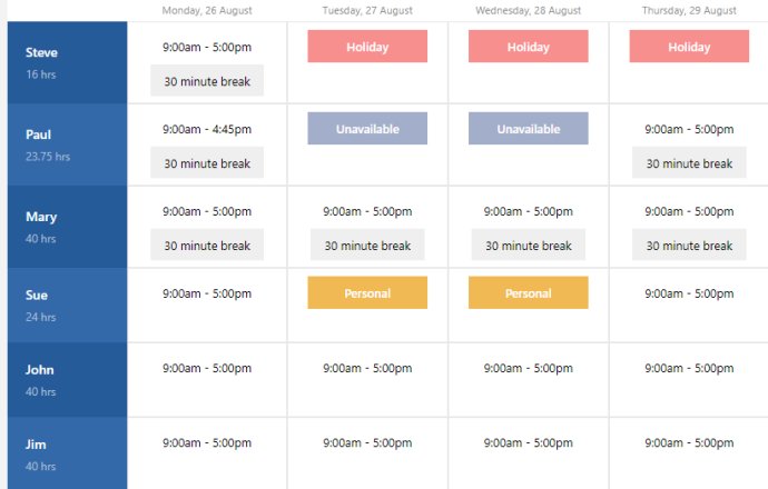 Express Schedule Scheduling Software