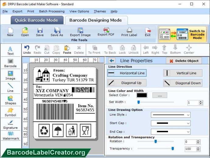 Barcode Creator Standard Edition