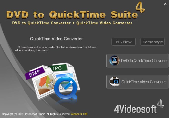 4Videosoft DVD to QuickTime Suite