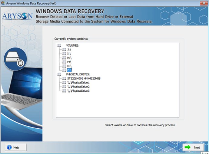 Aryson Windows Data Recovery Software