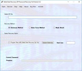 Zip password recovery tool