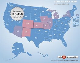 Flash Map USA Silver Special Edition (include FLA)