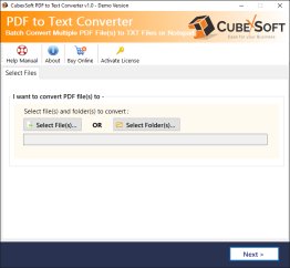 Convert Adobe PDF into Text