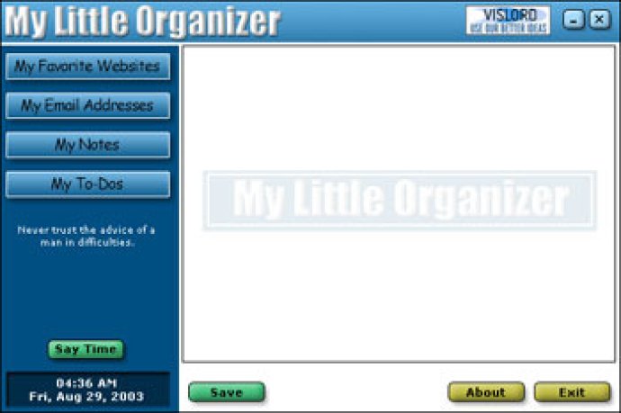 My Little Organizer