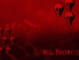 Skull Factory Halloween Wallpaper