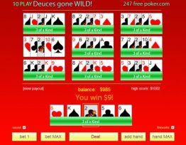 Free Poker Deuces Wild Ten Play