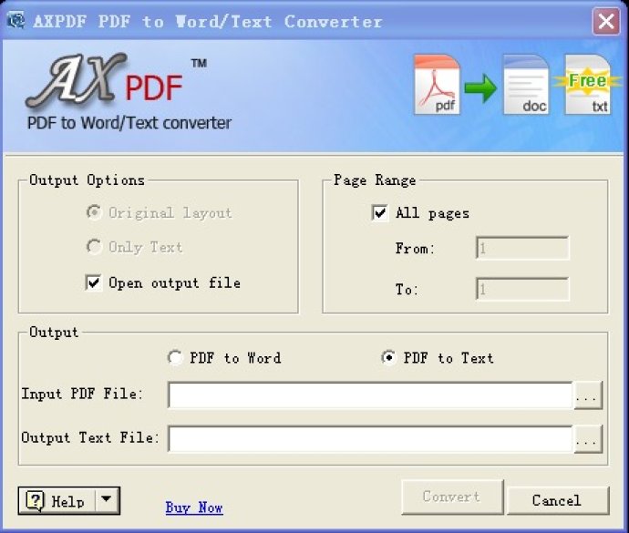 AXPDF PDF to Word Converter