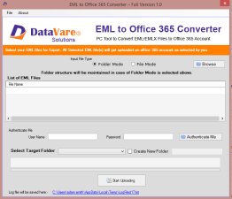 Datavare EML to Office 365 Converter So