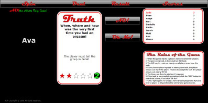 AO! The Truth, Kiss or Dare online game!