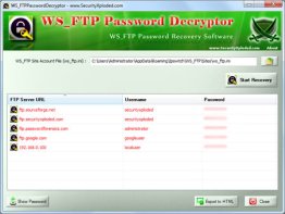 WS_FTP Password Decryptor