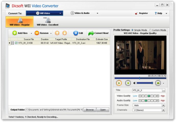 Dicsoft Wii Video Converter