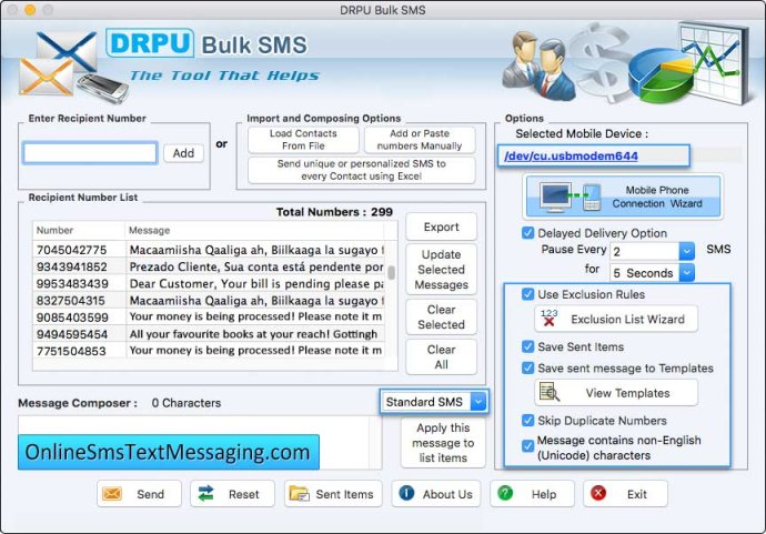 Online Mac Bulk SMS Online Mac Bulk SMS