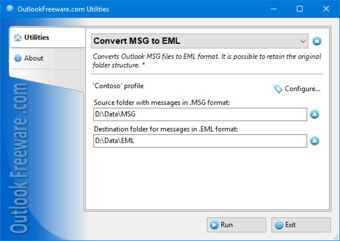 Convert Outlook MSG to EML Files